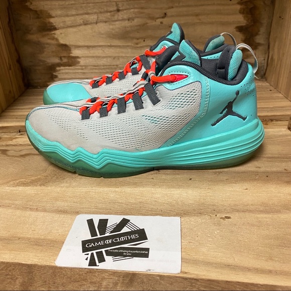 Nike Jordan Cp3 IXgrey turquoise sneakers shoes - Picture 3 of 7